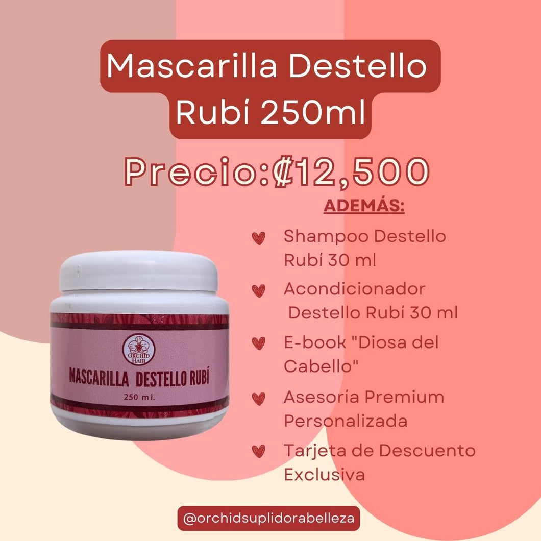 Mascarilla Destello Rubí 250 ml