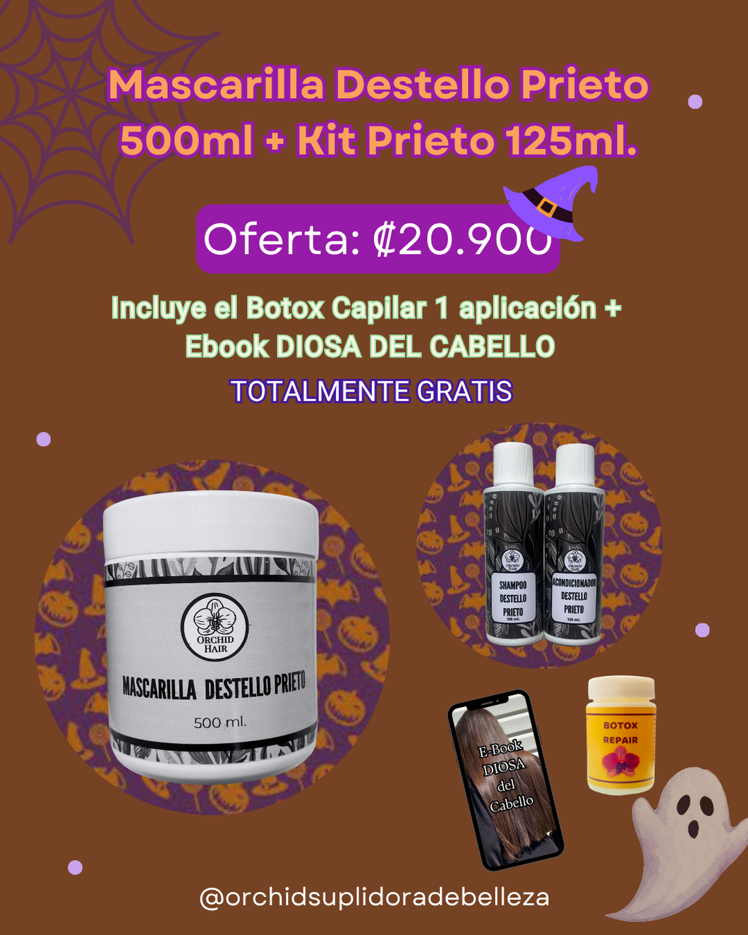 Mascarilla Destello Prieto 500 ml