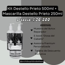 Cargar imagen en el visor de la galería, Kit  Shampoo + Acondicionador 500ml + Mascarilla de 250ml Destellos de Color
