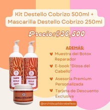 Cargar imagen en el visor de la galería, Kit  Shampoo + Acondicionador 500ml + Mascarilla de 250ml Destellos de Color
