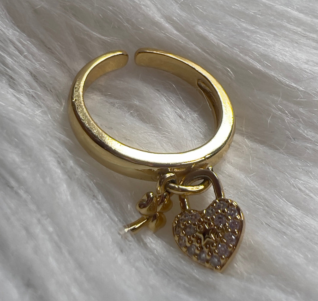 Anillo Corazón Brillo Interno