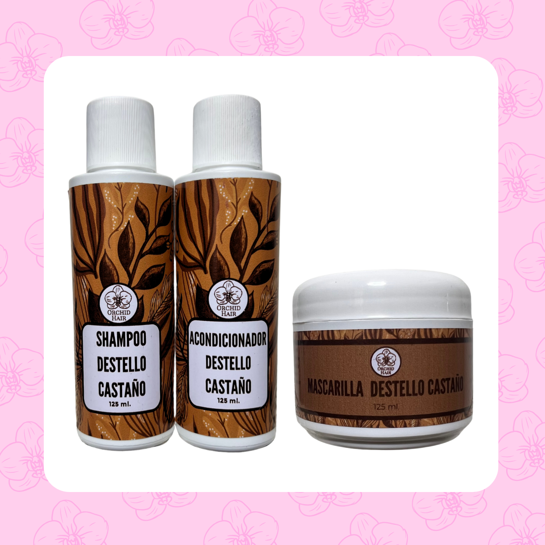 Kit Destello Castaño 125ml
