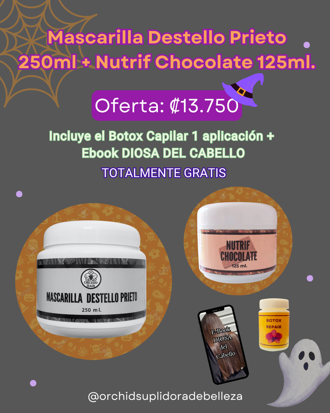Mascarilla Destello Prieto 250 ml
