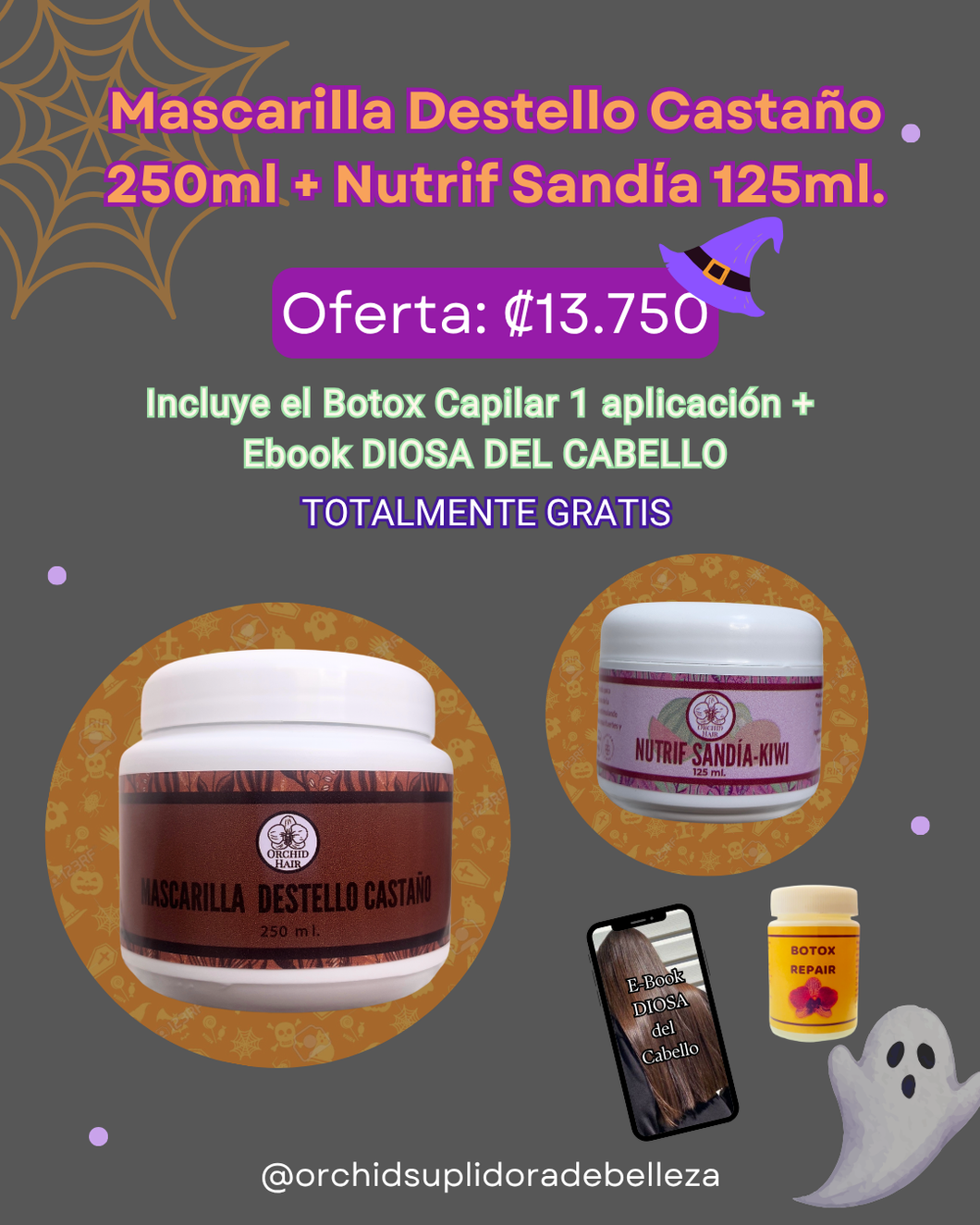 Mascarilla Destello Castaño 250ml