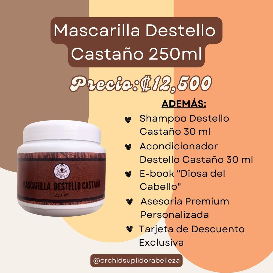 Mascarilla Destello Castaño 250ml