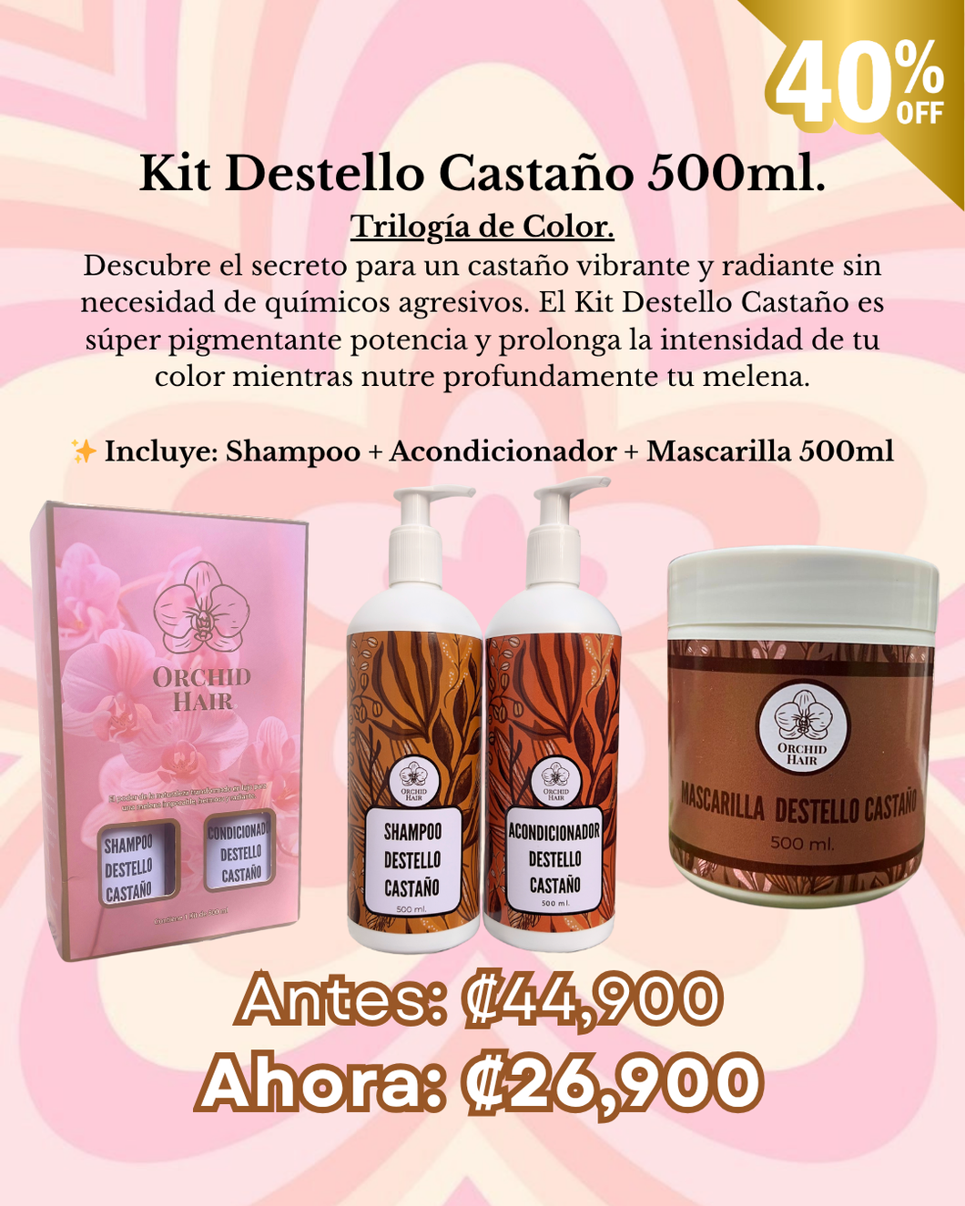Kit Destello Castaño