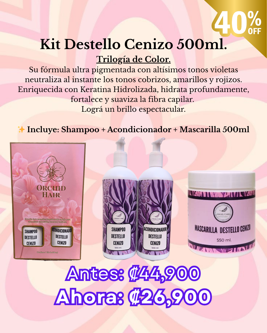 Glow Weekend Kit Destello Cenizo