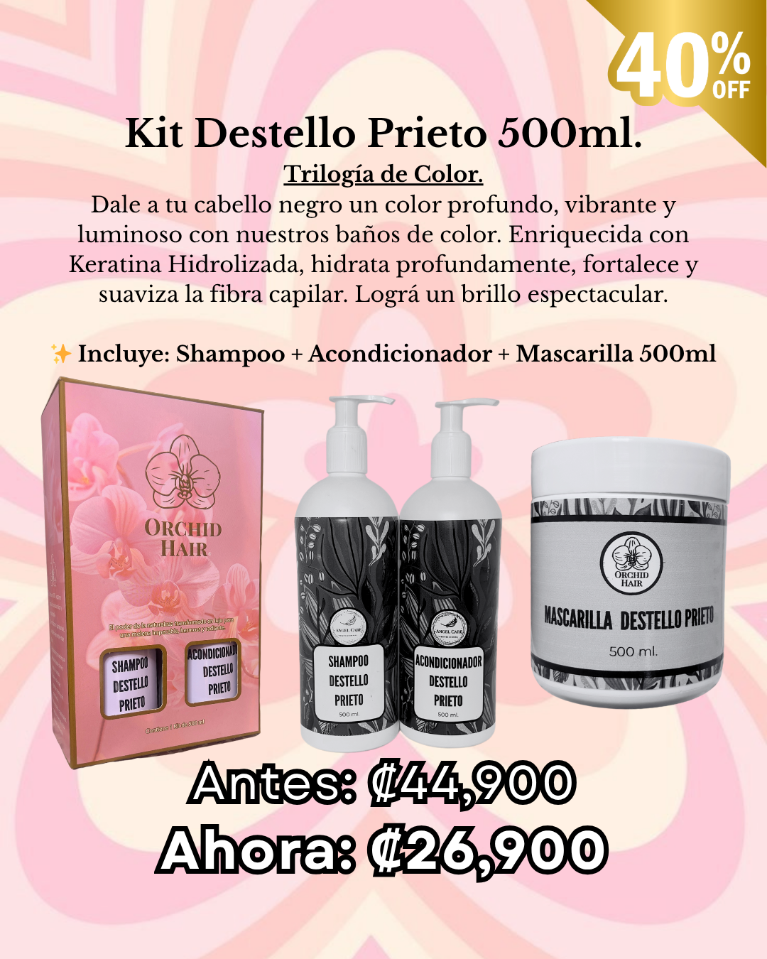 Glow Weekend Kit Destello Prieto
