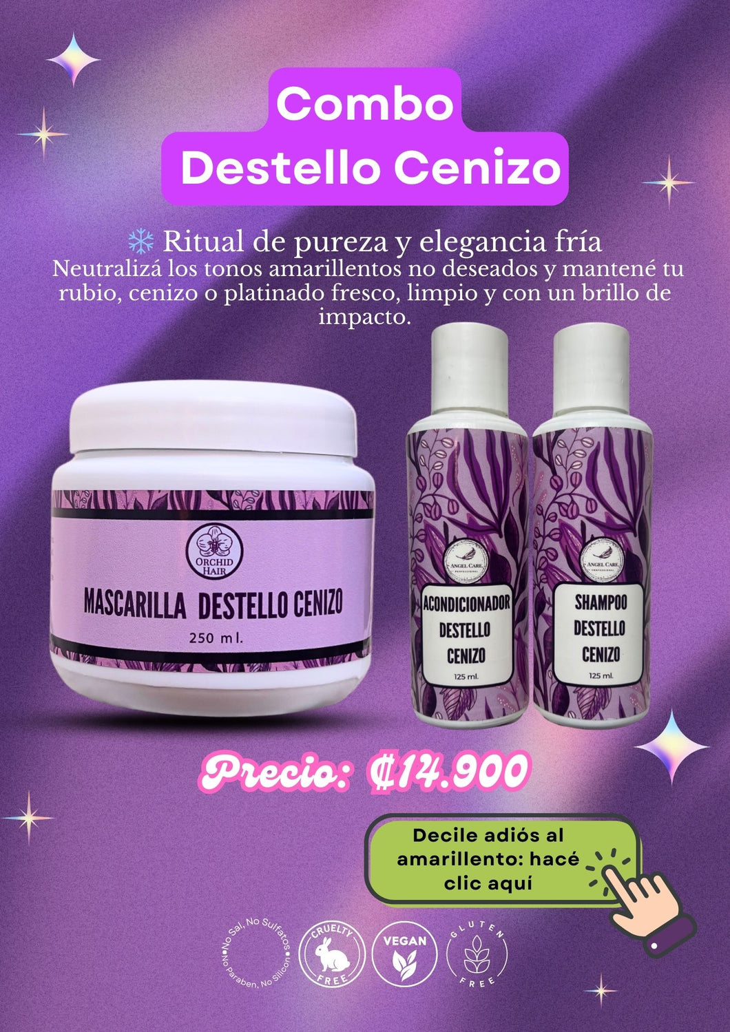 Mascarilla Destello Cenizo 250 ml