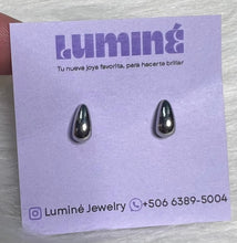 Cargar imagen en el visor de la galería, Aretes Little Drops Rodio Premium
