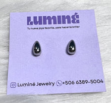 Cargar imagen en el visor de la galería, Aretes Little Drops Rodio Premium

