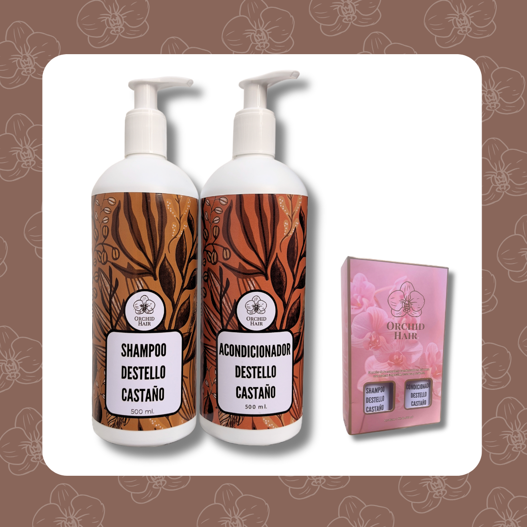 Kit Destello Castaño 500ml