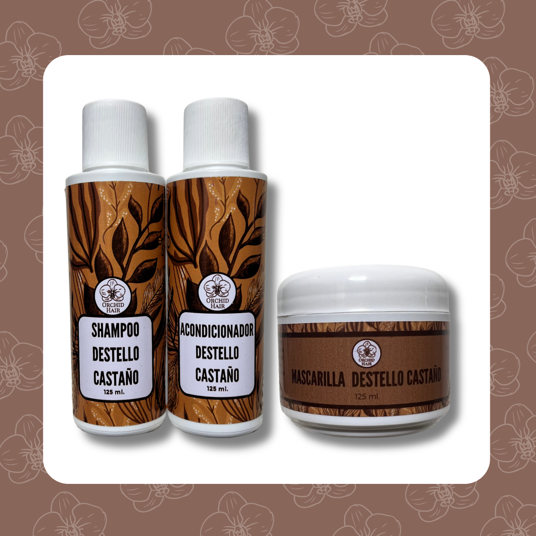 Kit Destello Castaño 125ml